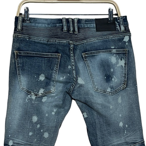 Dope Carson Distressed Denim Size 30 Blue Jeans - Picture 6 of 8